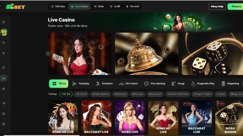 Casino live là sản phẩm nổi bật của nhà cái